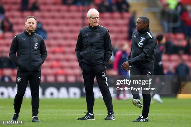 Mick McCarthy , Manager of Blackpool, looks on prior to the Emirates FA Cup Fourth Round match between Southampton and Blackpool at St Mary's Stadium...