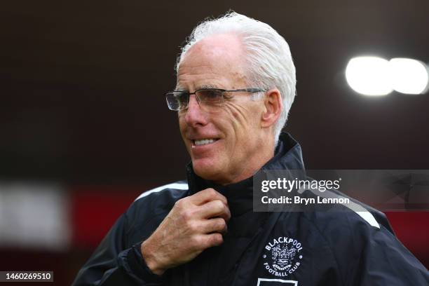 Mick McCarthy, Manager of Blackpool, looks on prior to the Emirates FA Cup Fourth Round match between Southampton and Blackpool at St Mary's Stadium...