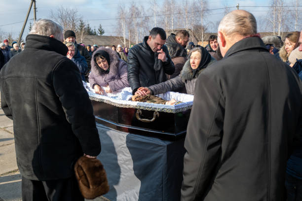 UKR: Funeral Held For Ukrainian Soldier Sergiy Sochenko