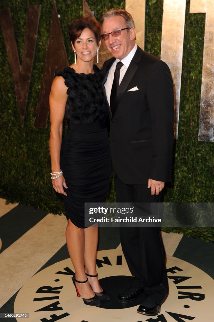 Jane X Tim Jane Hajduk and Tim Allen attend Vanity Fair's 18th annual Oscars ...