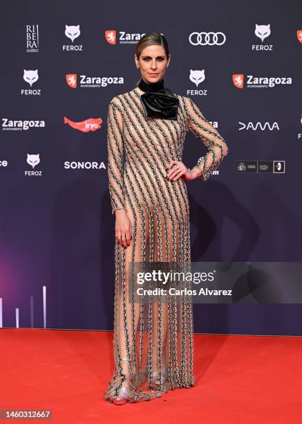 Barbara Santa Cruz attends Feroz Awards 2023 at Zaragoza's Auditorium on January 28, 2023 in Zaragoza, Spain.