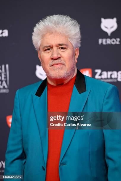 Pedro Almodovar attends Feroz Awards 2023 at Zaragoza's Auditorium on January 28, 2023 in Zaragoza, Spain.