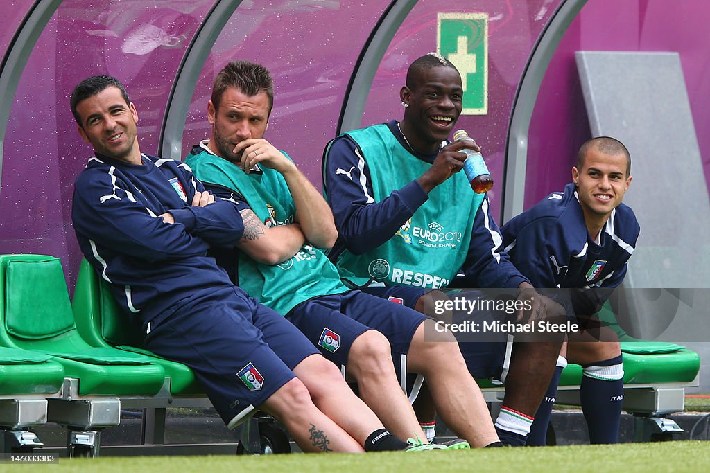 Italy Training and Press Conference - Group C: UEFA EURO 2012