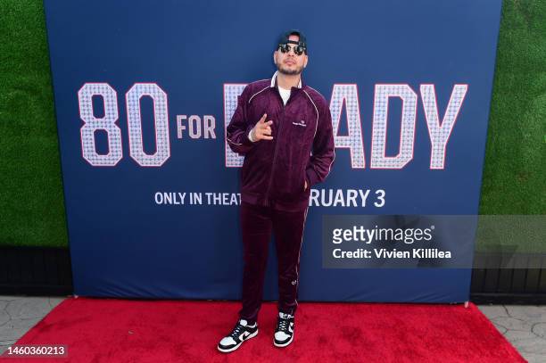 Davie Dave attends a Creator Tailgate in support of Paramount Pictures' “80 For Brady” at the Broxton Brewery on January 28, 2023 in Los Angeles,...