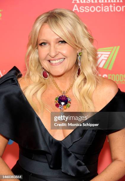 Angela Bishop attends the G'Day USA Arts Gala at Skirball Cultural Center on January 28, 2023 in Los Angeles, California.