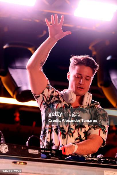 Kygo performs onstage at the Carousel Club at the 2023 Pegasus World Cup with LIV x Palm Tree Crew on January 28, 2023 in Hallandale, Florida.