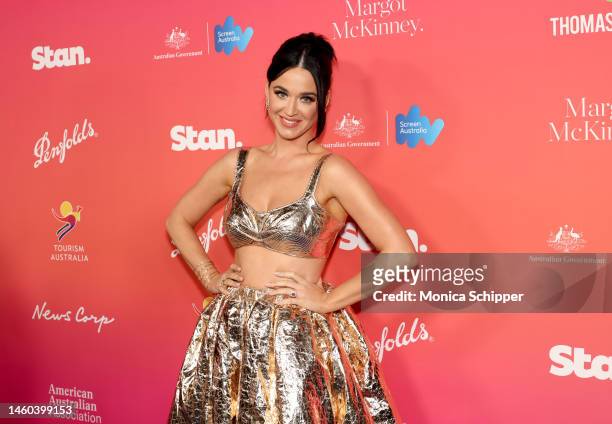 Katy Perry attends the G'Day USA Arts Gala at Skirball Cultural Center on January 28, 2023 in Los Angeles, California.