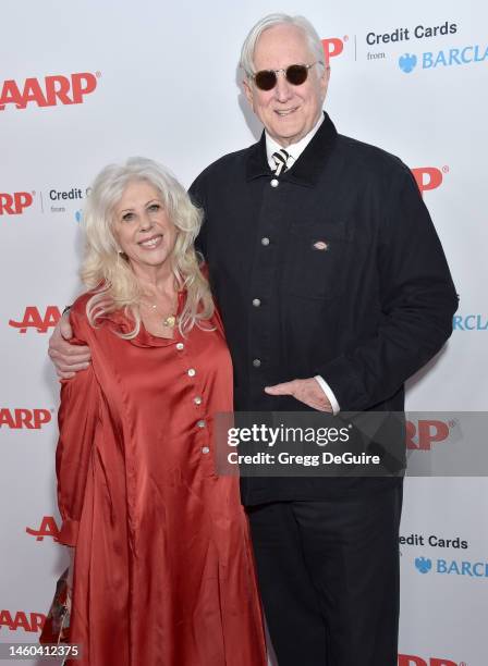 Callie Khouri and T Bone Burnett attend the "AARP The Magazine's" 21st Annual Movies For Grownups Awards at Beverly Wilshire, A Four Seasons Hotel on...