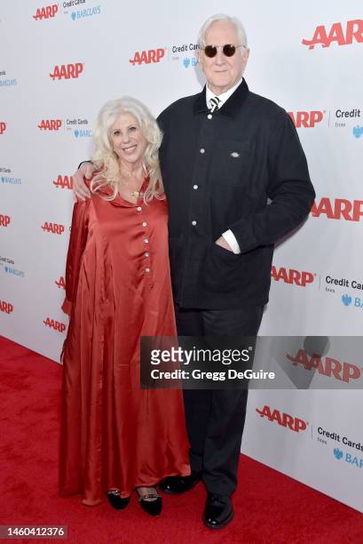Callie Khouri and T Bone Burnett attend the "AARP The Magazine's" 21st Annual Movies For Grownups Awards at Beverly Wilshire, A Four Seasons Hotel on...