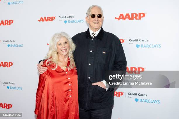 Callie Khouri and T Bone Burnett attend AARP the Magazine's 21st annual 'Movies for Grownups' awards at Beverly Wilshire, A Four Seasons Hotel on...