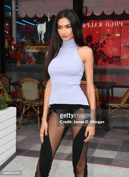 Kelly Gale visits the Piper-Heidsieck Champagne Bar as she attends the 2023 Australian Open at Melbourne Park on January 29, 2023 in Melbourne,...
