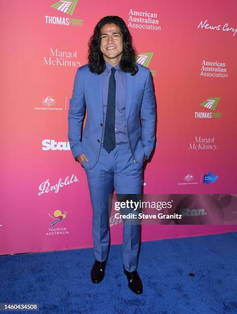 Cristo Fernandez arrives at the G'Day USA Arts Gala at Skirball Cultural Center on January 28, 2023 in Los Angeles, California.