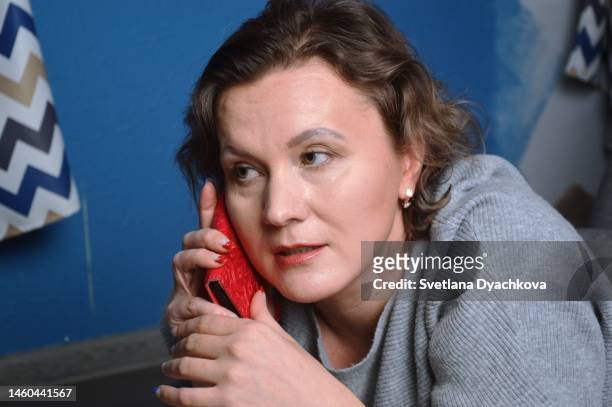 portrait girl talking phone