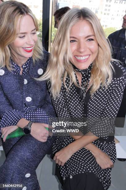 Emily Blunt and Sienna Miller in the front row