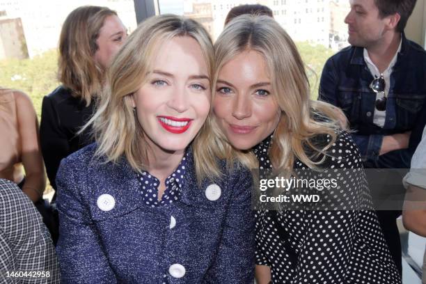 Emily Blunt and Sienna Miller in the front row