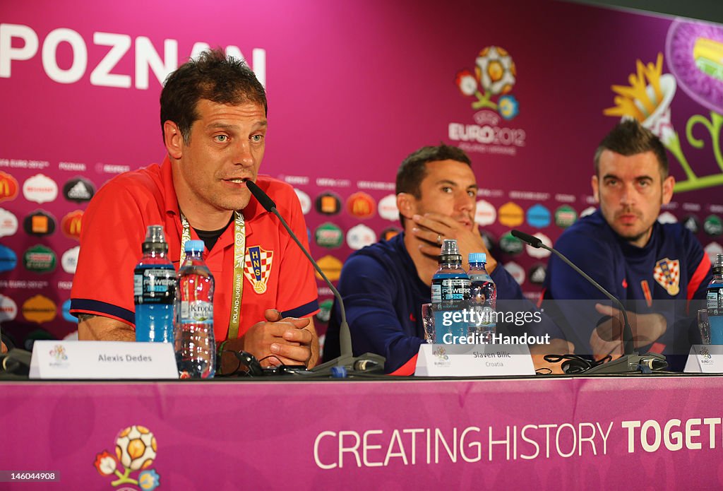 Croatia Training and Press Conference - Group C: UEFA EURO 2012