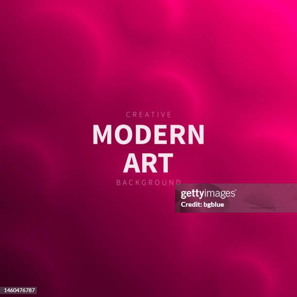 abstract background with circles and pink gradient - trendy 3d design - fizz stock illustrations