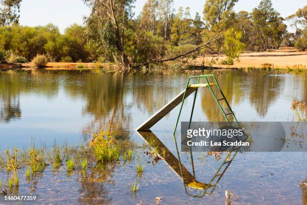 playground in the outback - emergencies and disasters australia stock pictures, royalty-free photos & images