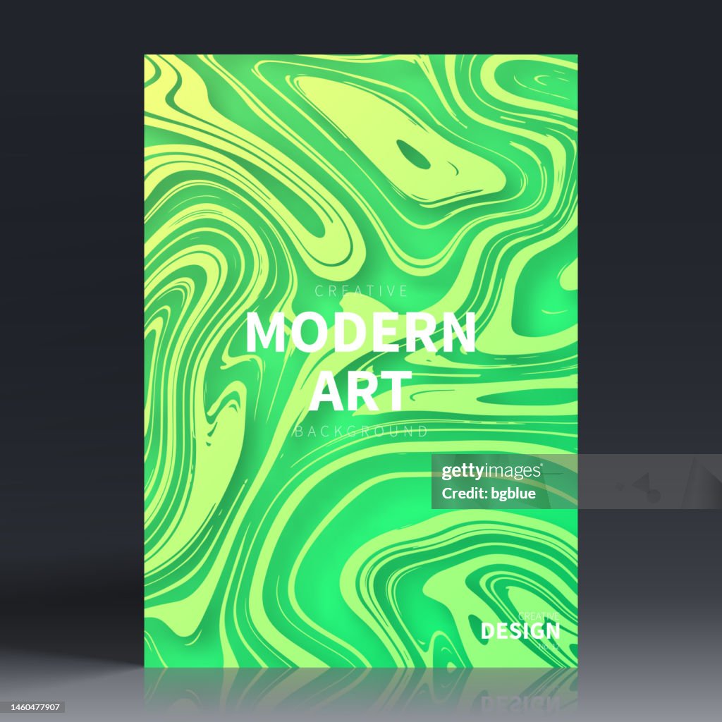 Brochure Template Layout Green Cover Design Business Annual Report ...