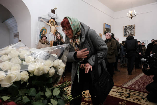 GBR: Memorial Held In Kyiv For UK Volunteer Killed In Donbas