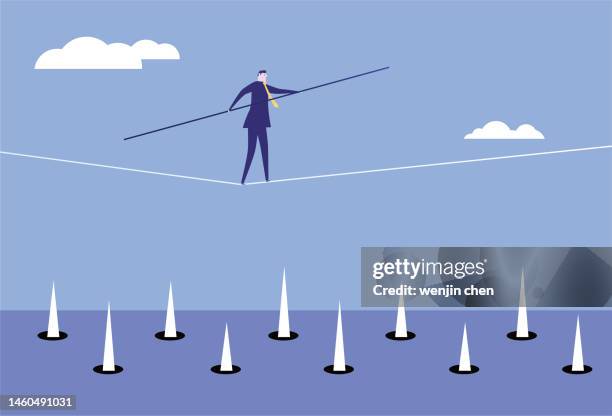 147 Tight Rope Cartoon Stock Photos, High-Res Pictures, and Images