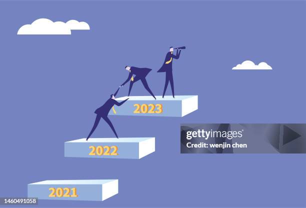 teamwork together board 2023 - survival guide stock illustrations