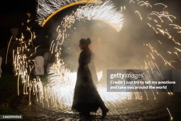 pallerone near aulla fire games - massa. tuscany, italy - aulla stock pictures, royalty-free photos & images