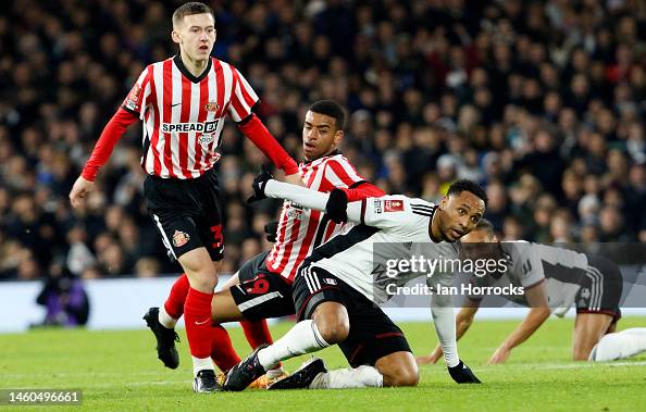 Criss Rigg Chris Rigg of Sunderland during the FA Cup fourth round match between ...