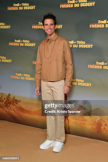 Mika attends the “Zodi Et Tehu" Premiere at Cinema UGC Normandie on January 29, 2023 in Paris, France.