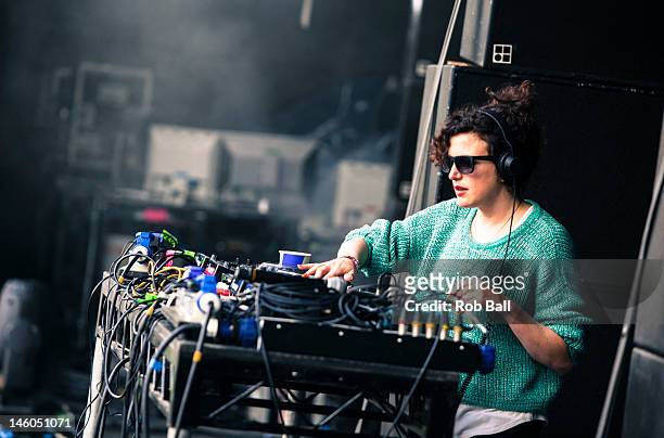 Annie Mac performs at RockNess festival at Village Of Dores on June 9, 2012 in Inverness, Scotland.