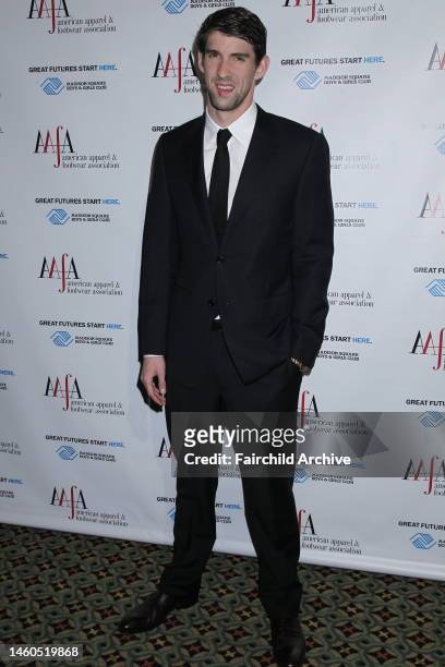 Michael Phelps attends the American Apparel & Footwear Association's 34th annual American Image Awards at Cipriani 42nd Street. Phelps received the...