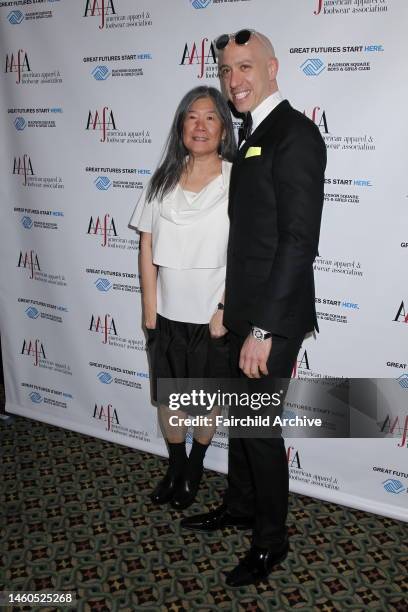 Fashion designer Yeohlee Teng and Robert Verdi attends the American Apparel & Footwear Association's 34th annual American Image Awards at Cipriani...