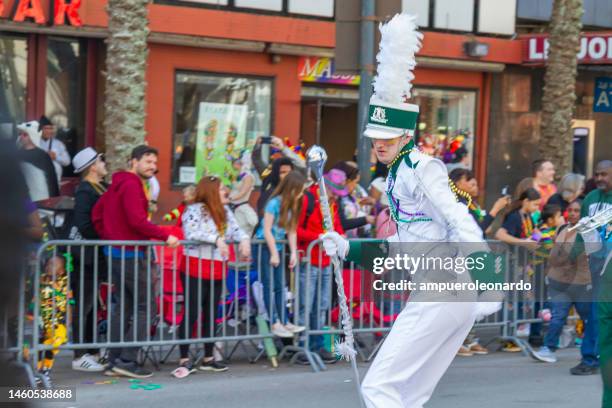 new orleans mardi gras' celebration - new orleans, louisiana, usa united states of america - la fete stockfoto's en -beelden