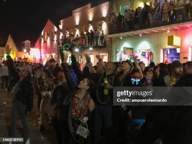 new orleans mardi gras' celebration - new orleans, louisiana, usa united states of america - mardi gras fun in new orleans bildbanksfoton och bilder