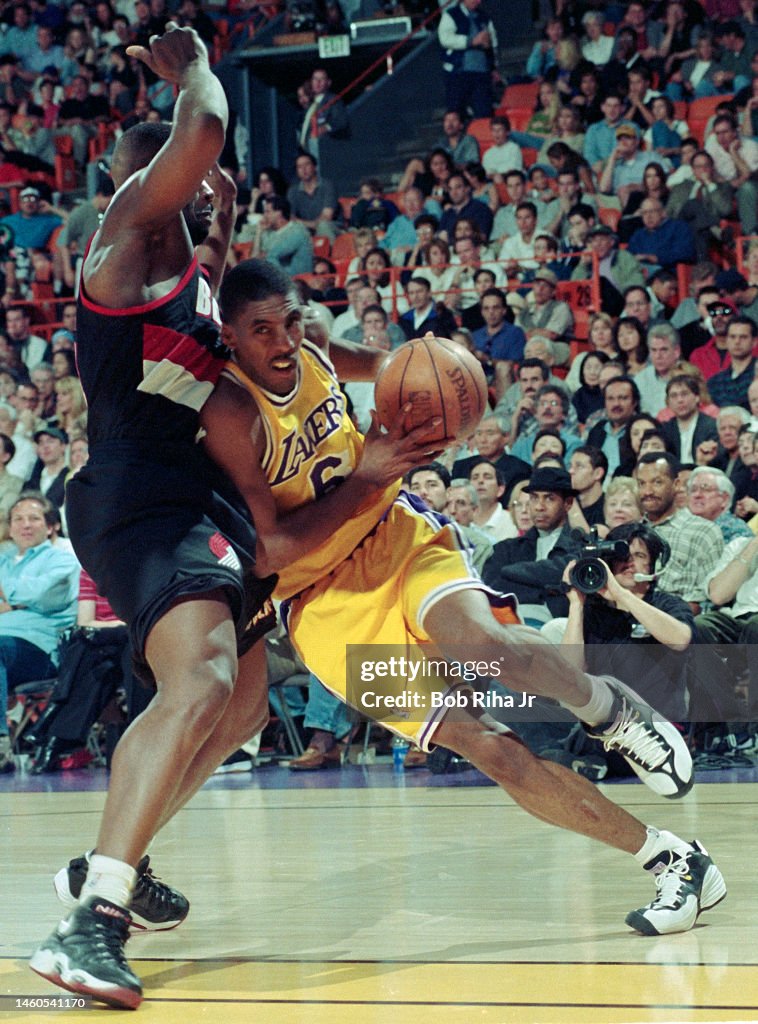 Eddie Jones during Lakers-Portland Playoff Game