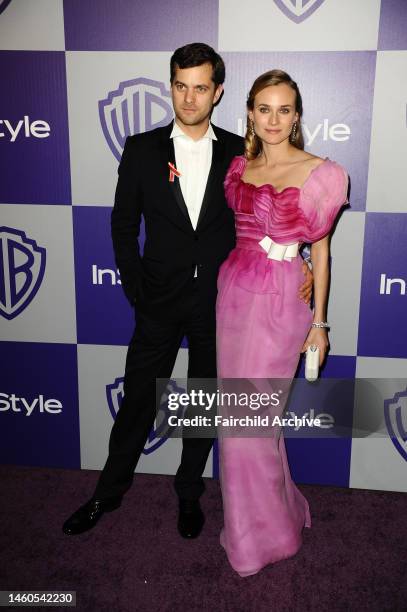 Joshua Jackson and Diane Kruger attend the InStyle and Warner Bros. 67th Annual Golden Globes post party held at the Oasis Courtyard at The Beverly...