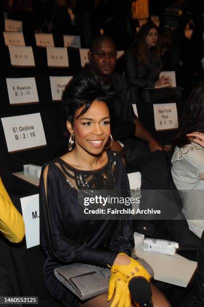 Singer Michelle Williams attends BCBG MaxAzria's fall 2010 runway show at Bryant Park's Tent.