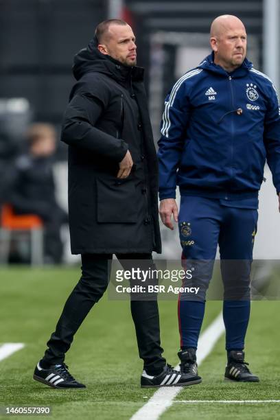 Head-coach John Heitinga of Ajax during the Dutch Eredivisie match between Excelsior Rotterdam and Ajax at Van Donge & De Roo Stadion on January 29,...
