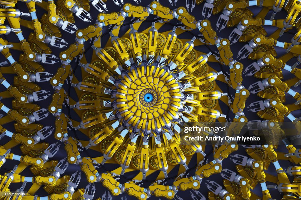 Robotic arms circular pattern