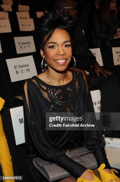 Singer Michelle Williams attends BCBG MaxAzria's fall 2010 runway show at Bryant Park's Tent.