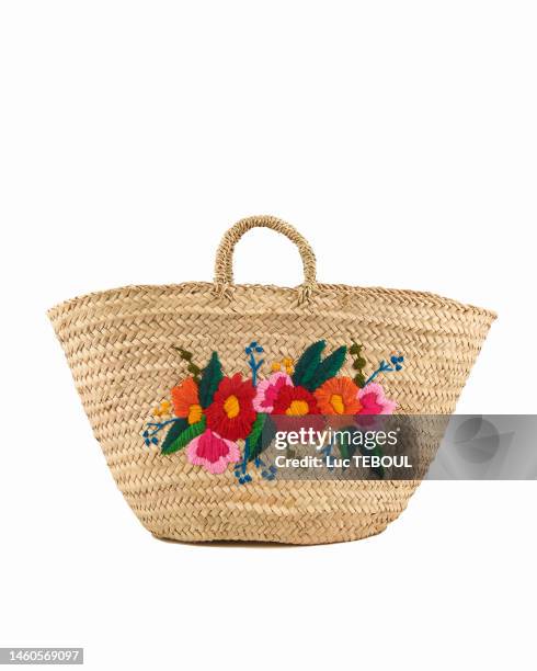 beach bag - tote bag stock pictures, royalty-free photos & images