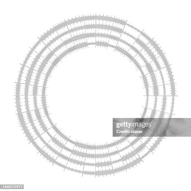 circular measure pattern - building cross section stock illustrations