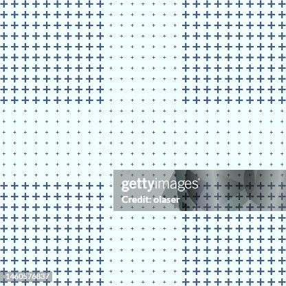 Plus Pattern Made Of Small Plus Shapes High-Res Vector Graphic - Getty ...