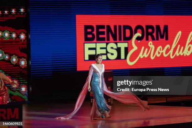 Singer Rosa Lopez performs at the opening concert of the Benidorm Fest, on 29 January, 2023 in Benidorm, Alicante, Community of Valencia, Spain....