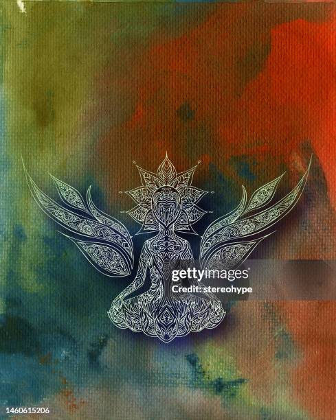 saviour - himalayan stock illustrations