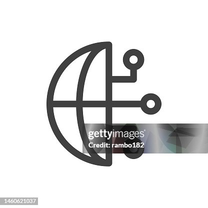 Artificial Intelligence Line Vector Icon on White Background. Editable Stroke. Pixel Perfect. For Mobile and Web. Outline Vector Graphics. Artificial Intelligence Line Vector Icon on White Background. Editable Stroke. Pixel Perfect. For Mobile and Web. Outline Vector Graphics.