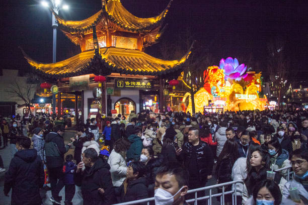 CHN: People Visit Lantern Show In Nanjing