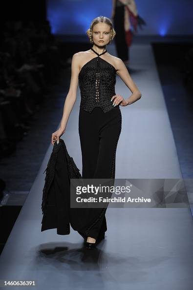 Model Magdalena Frackowiak on the runway at Jean Paul Gaultier's ...