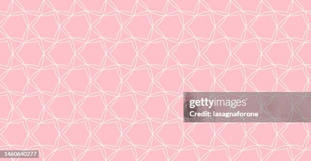 seamless geometric vector pattern - intersecting circles stock illustrations