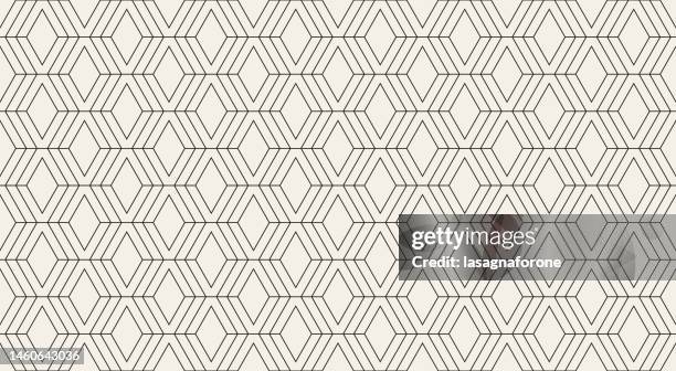 stockillustraties, clipart, cartoons en iconen met seamless geometric vector pattern - diamond pattern